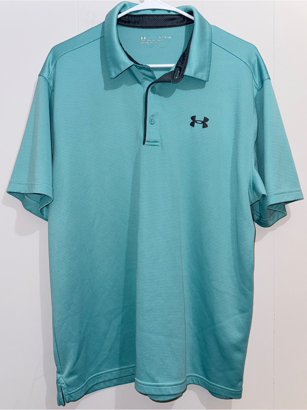 🎉Host Pick🎉 Under Armour Men's Tech Polo Shirt Size XL Loose Fit Teal Golf